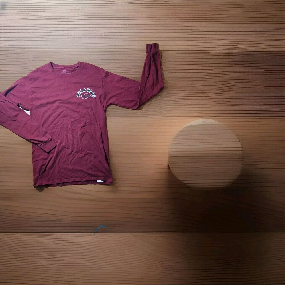 Men's Arkansas Razorback Russel Long‎ Sleeve T-Shirt Size Small